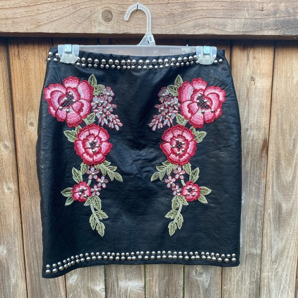 Balboa Dresses & Skirts - Black Leather Mini Skirt